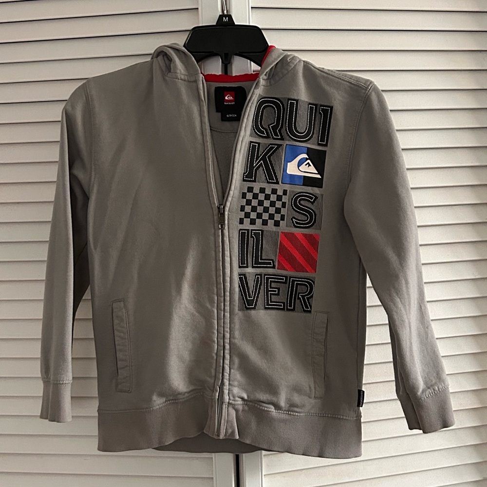 Quiksilver Gray Kids Hoodie - Small